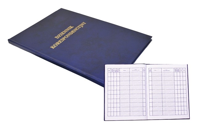 Dziennik korespondencyjny A4 96 kartek granatowy Barbara | biuroweokazje.pl | Kup teraz!