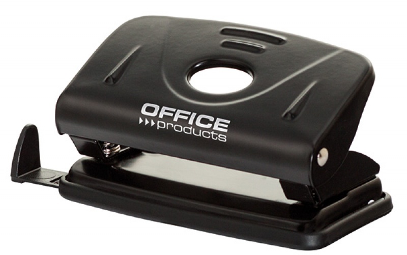 Dziurkacz Office Products, dziurkuje do 12 kartek, metal, czarny | biuroweokazje.pl | Działaj teraz!