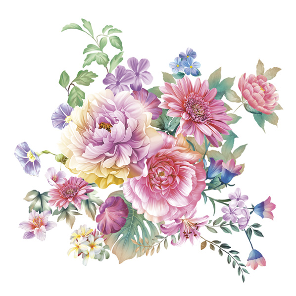 Serwetki Papierowe Watercolour Flowers Arrangement 33 x 33 cm Maki Lunch napkins | biuroweokazje.pl | Zamów bez zwłoki!