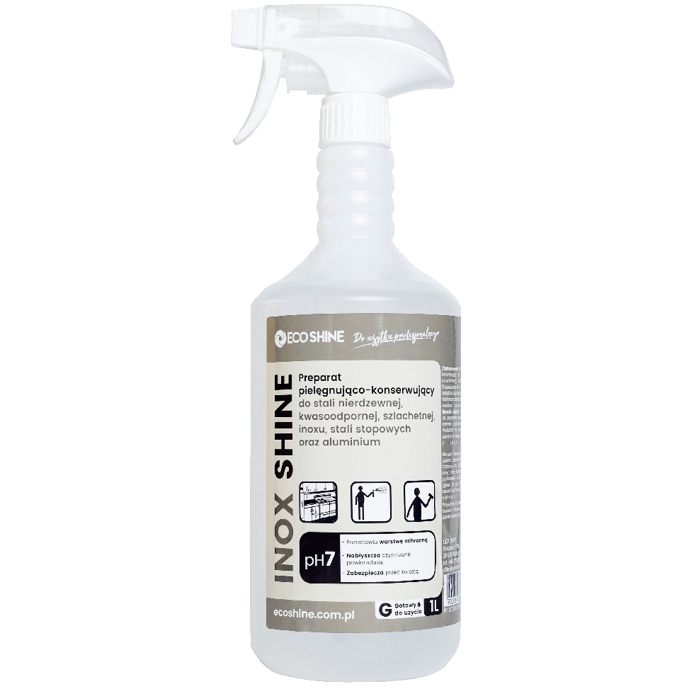 Eco Shine inox shine 1 l olejowy preparat do konserwacji stali nierdzewnej | biuroweokazje.pl | Weź okazję!