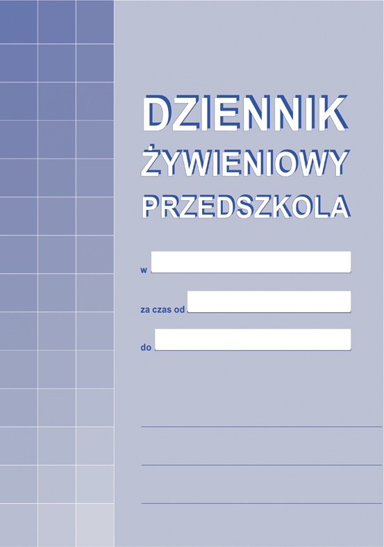 Druk dziennik żywieniowy przedszkola | biuroweokazje.pl | Kup bez wahania!