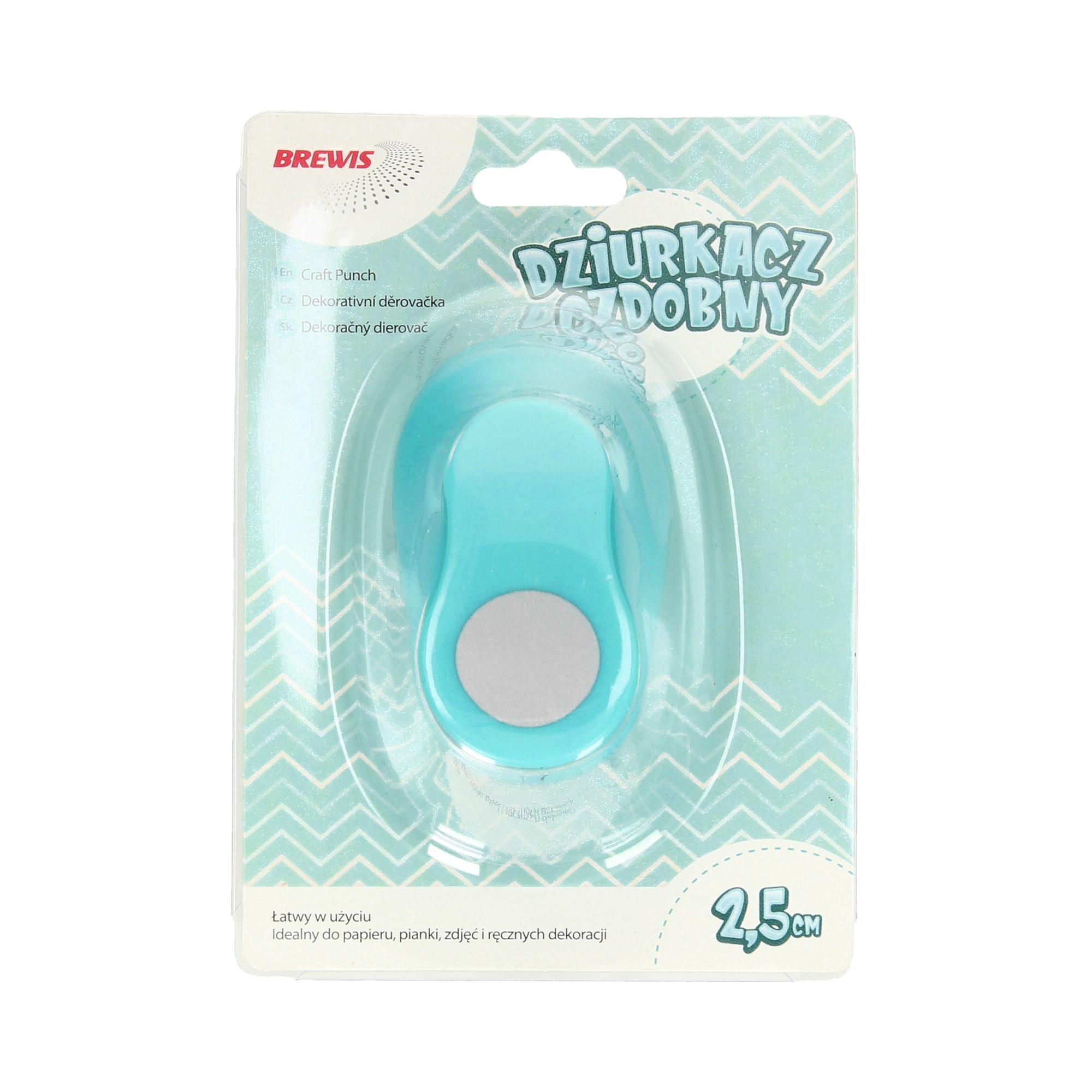 Dziurkacz ozdobny 2,5 cm koło do biura | biuroweokazje.pl | Zamów online!