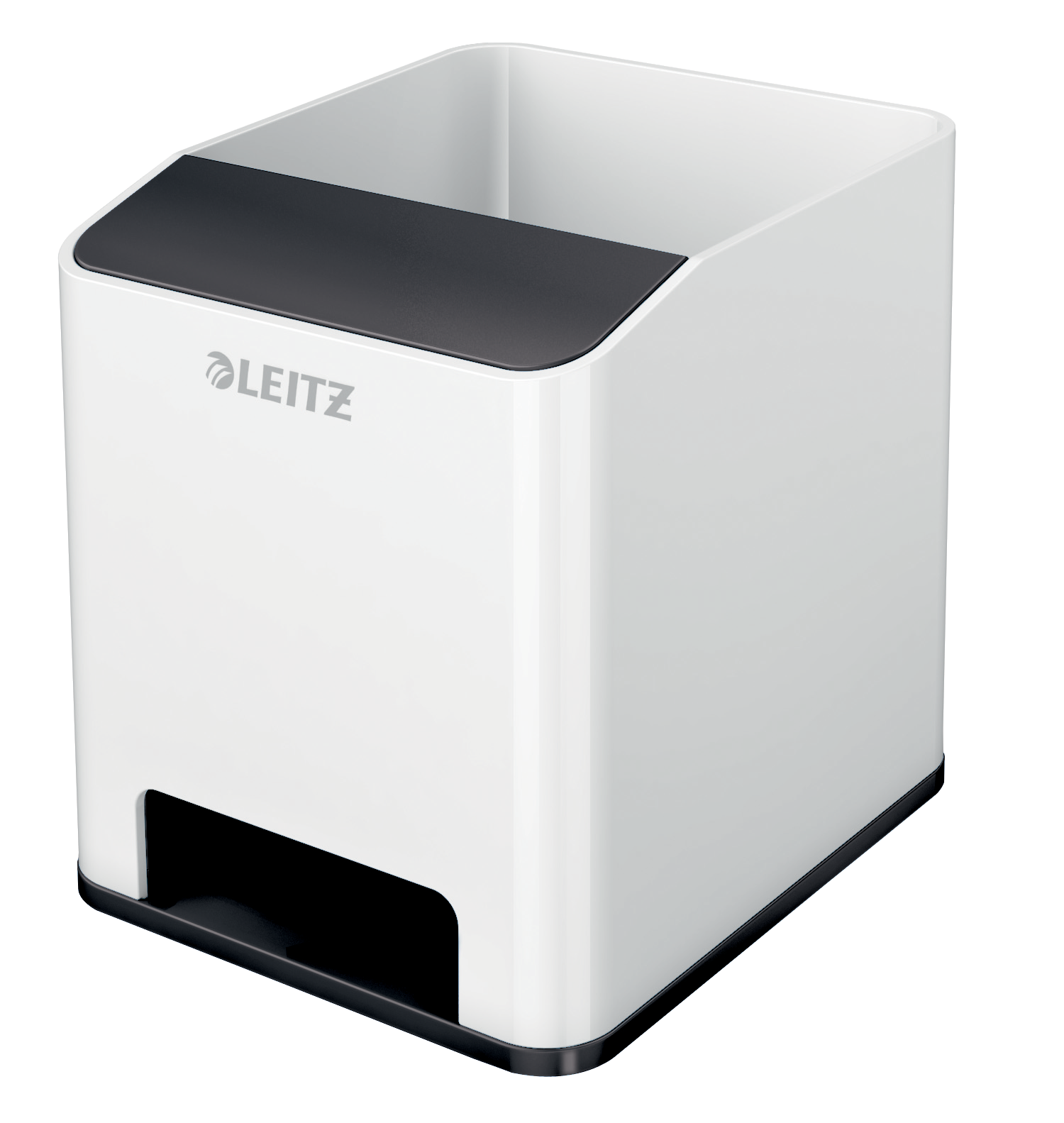 Kubek na długopisy Leitz wow ze wzmacniaczem dźwięku kolor czarny | biuroweokazje.pl | Postaw na jakość!