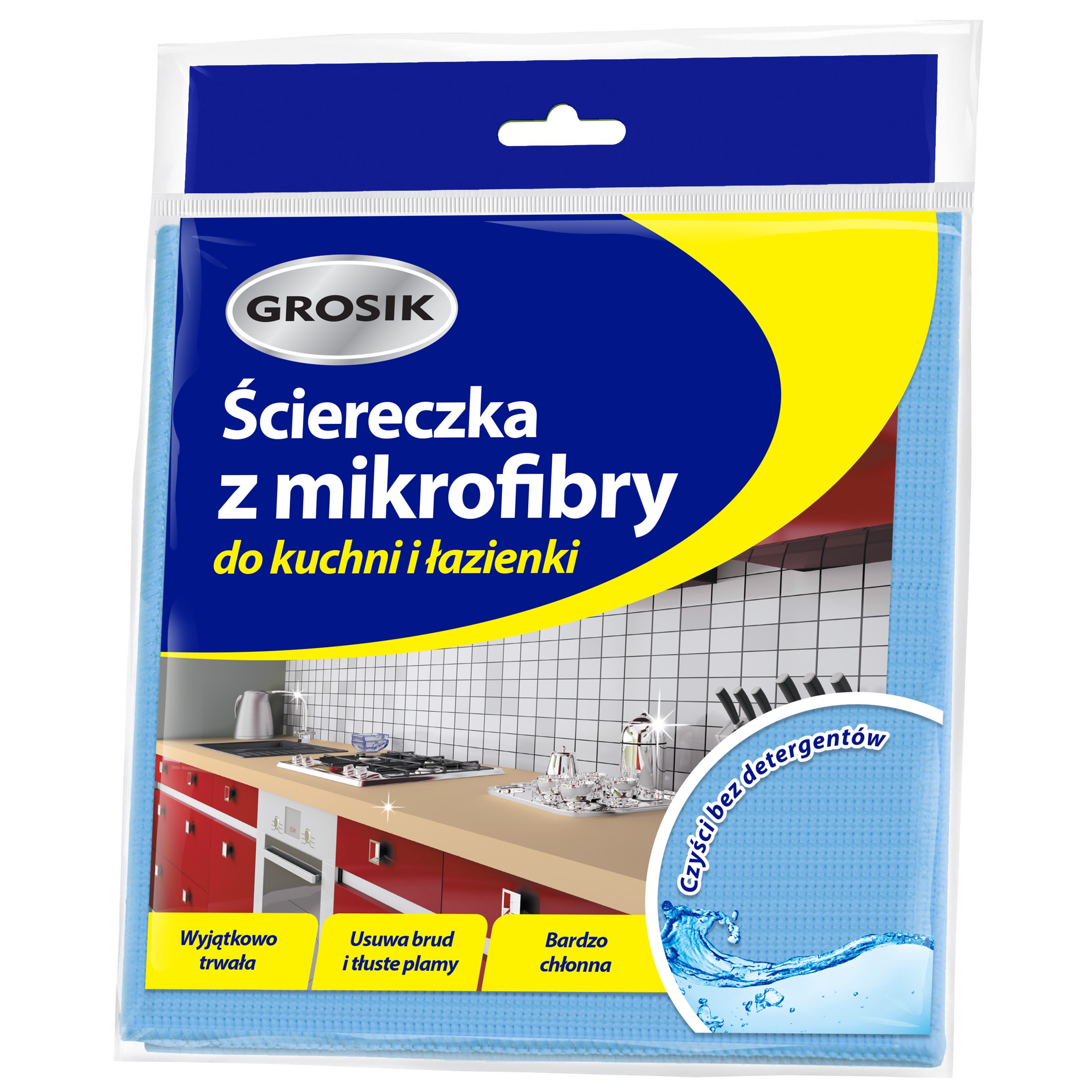 Ściereczka z mikrofibry do kuchni Grosik | biuroweokazje.pl | Kup skutecznie!