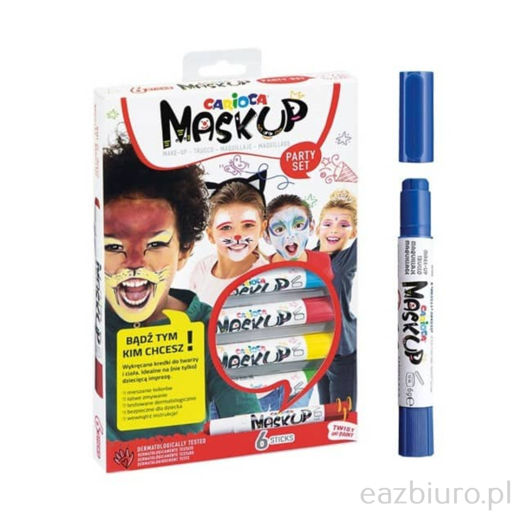 Kredki do twarzy maskup 6 kolorów carioca | biuroweokazje.pl | Kup w sekundę!