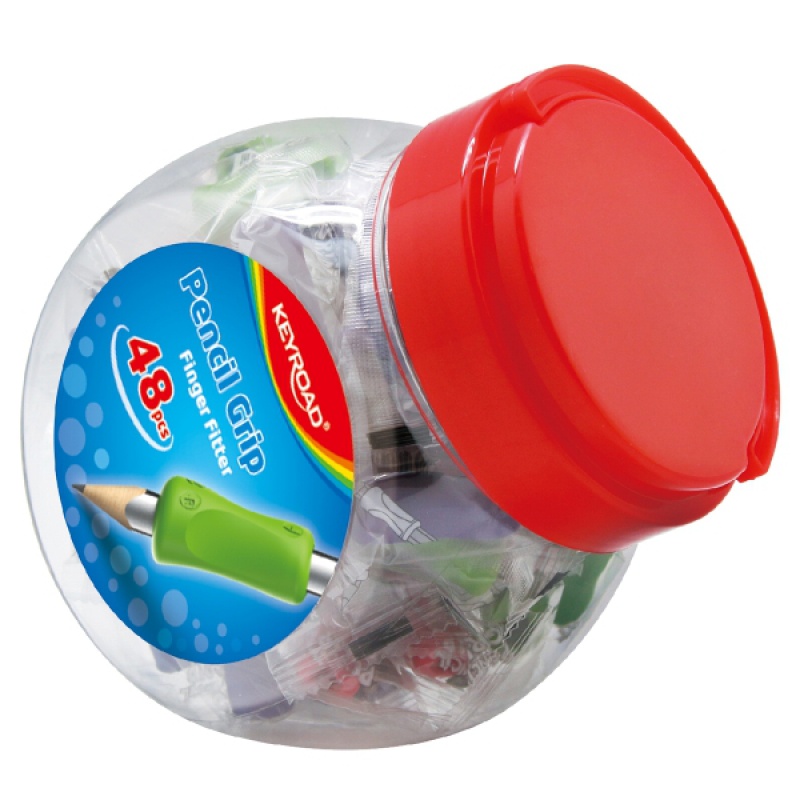 Uchwyt ergonomiczny Keyroad pencil grip, zestaw 1 sztuk., zawieszka, mix kolorów | biuroweokazje.pl | Weź zanim zniknie!