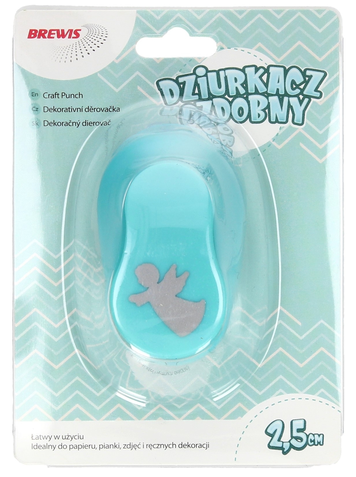 Dziurkacz ozdobny 2,5 cm aniołek | biuroweokazje.pl | Kup już teraz!