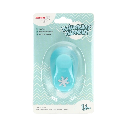 Dziurkacz ozdobny 1,6 cm śnieżynka | biuroweokazje.pl | Kup z rabatem!