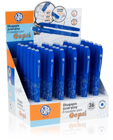 Długopis wymazywalny oops niebieski | biuroweokazje.pl | Kup wyjątkowo!