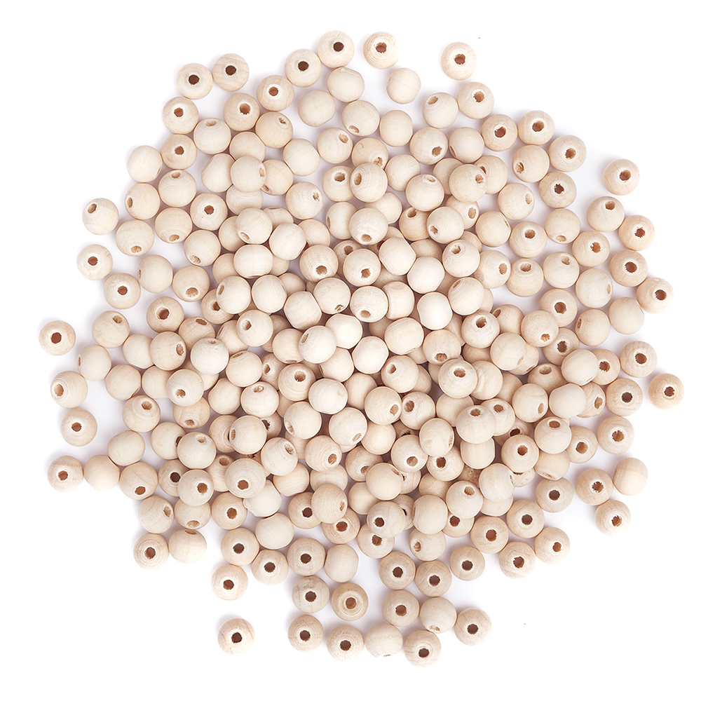 Drewniane koraliki, kulki 8 mm, 40 g | biuroweokazje.pl | Kup wygodnie!