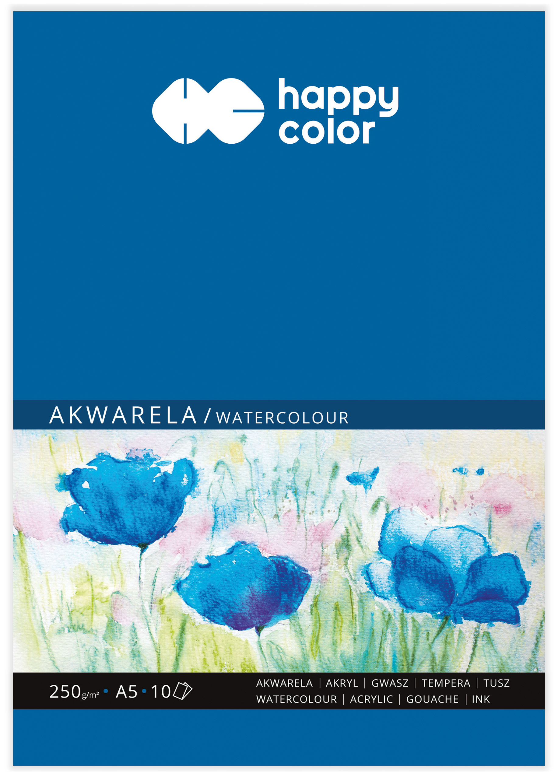 Blok akwarelowy, art, A5, 10 ark, 250g, happy co | biuroweokazje.pl | Wybierz najlepszą opcję