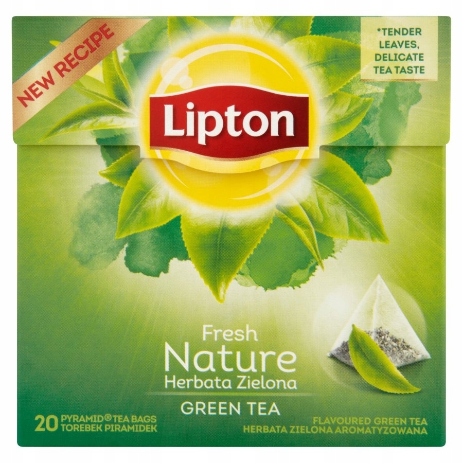 Herbata zielona Lipton piramidki green tea 20 torebek | biuroweokazje.pl | Zamów korzystnie!