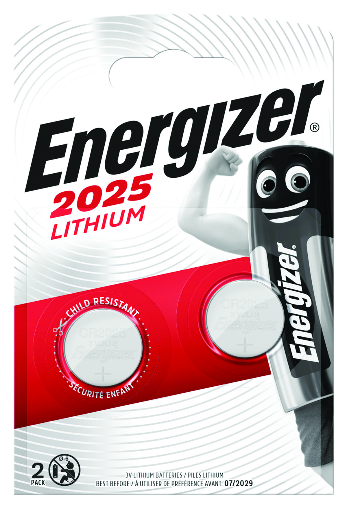 Bateria CR2025 Energizer 2 szt. | biuroweokazje.pl | Zamów bez kompromisów