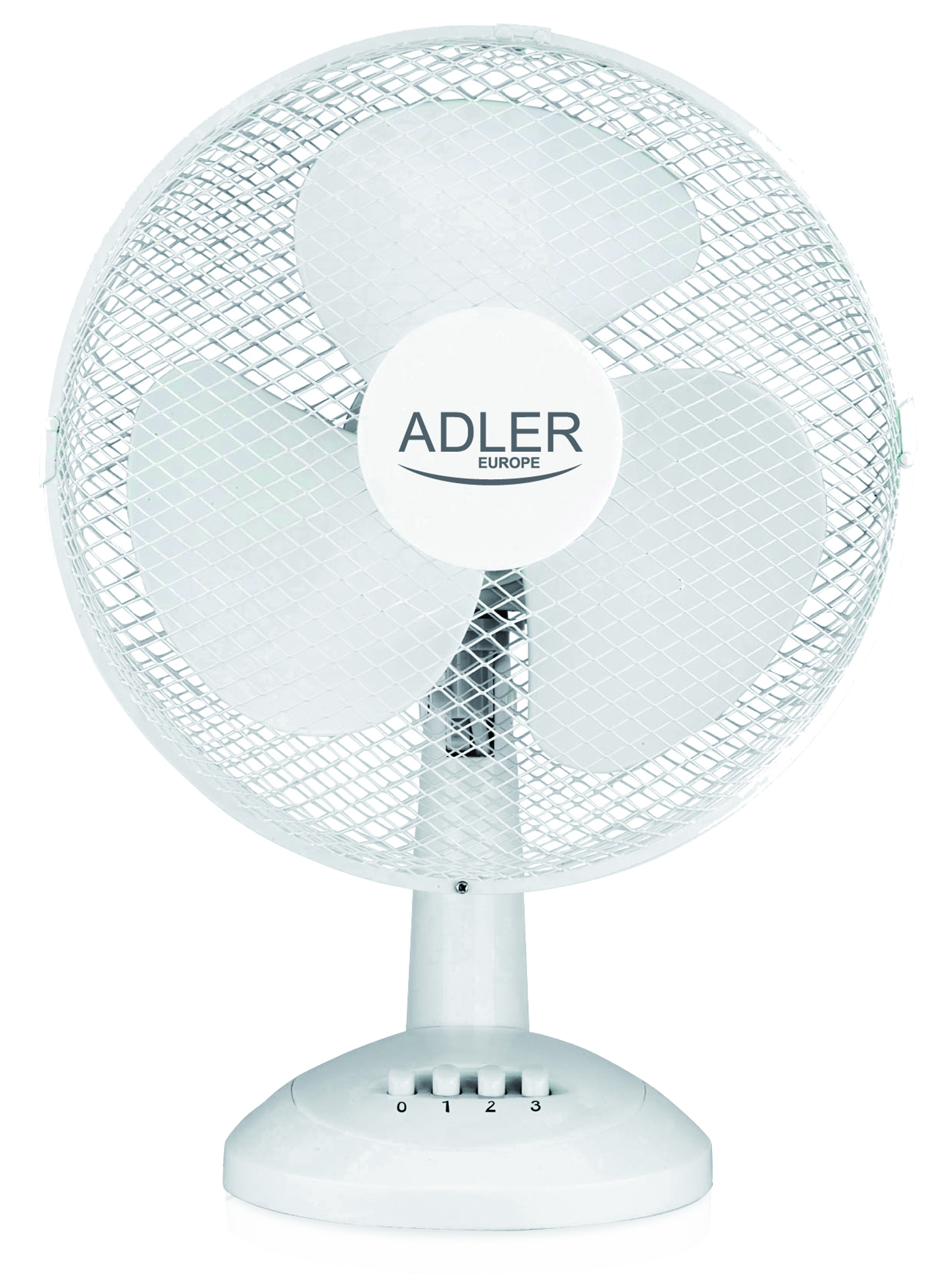 Wentylator Adler ad 7303, biurkowy, śr. 30 cm, 70w, biały | biuroweokazje.pl | Nie czekaj!