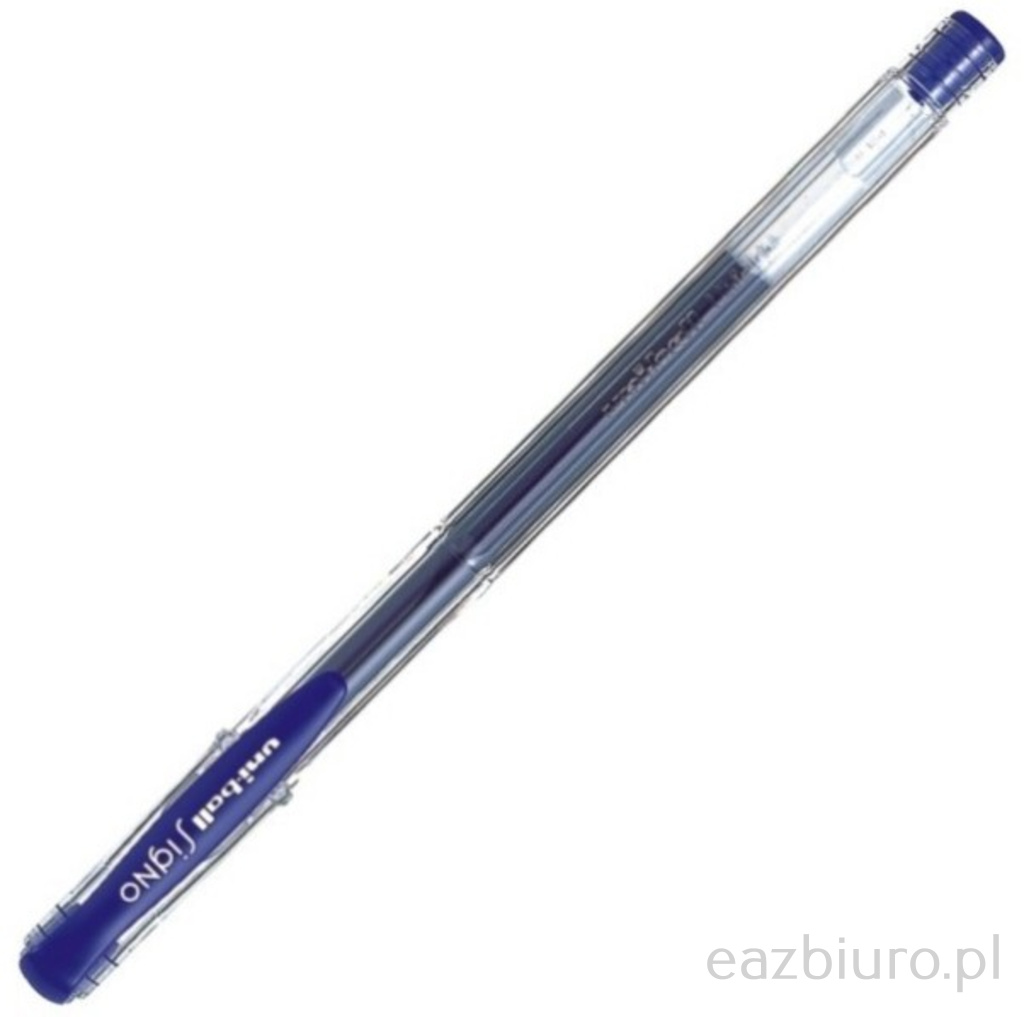 Długopis żelowy um-100, niebieski, uni | biuroweokazje.pl | Wybierz i kup!