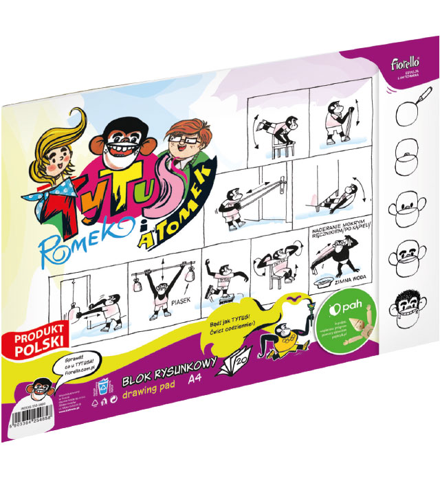 Blok rysunkowy A4/20k Tytus Romek i A'Tomek | biuroweokazje.pl | Poznaj nową jakość