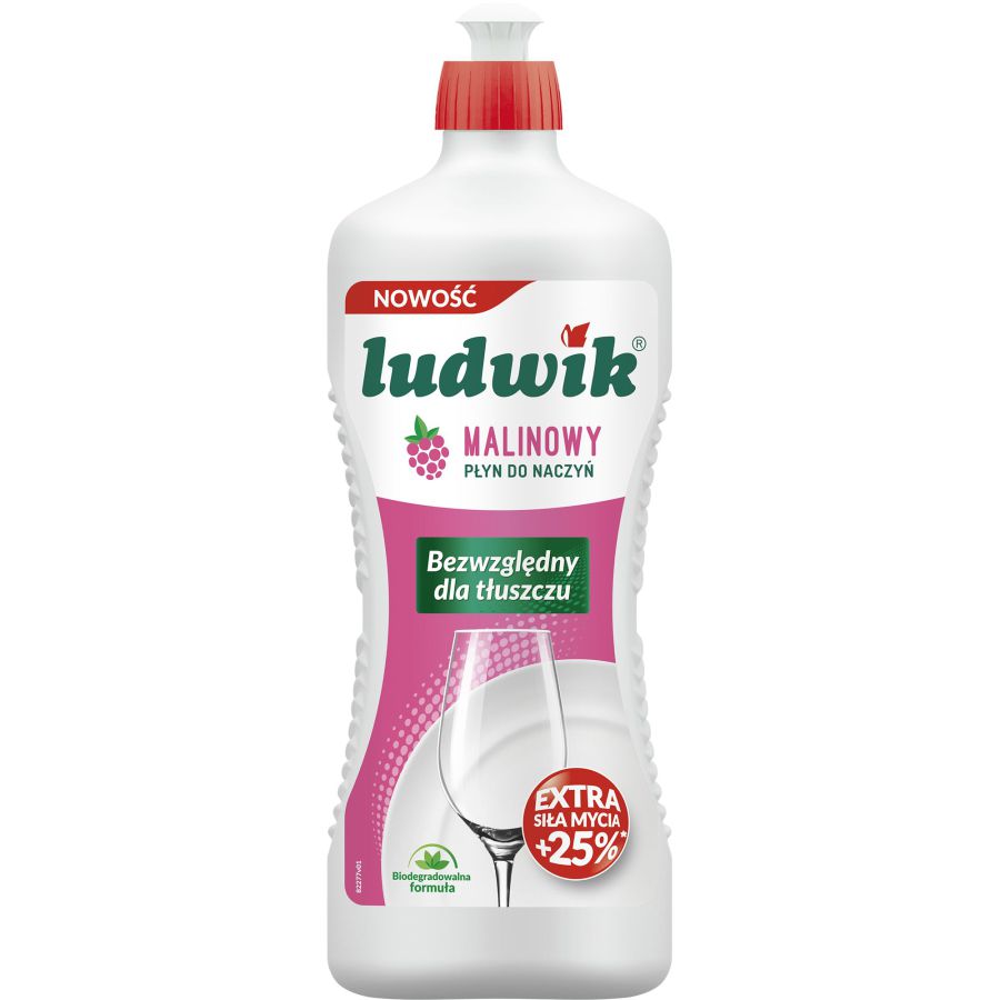 Płyn do mycia naczyń Ludwik malina 900 ml | biuroweokazje.pl | Wybierz najlepsze!