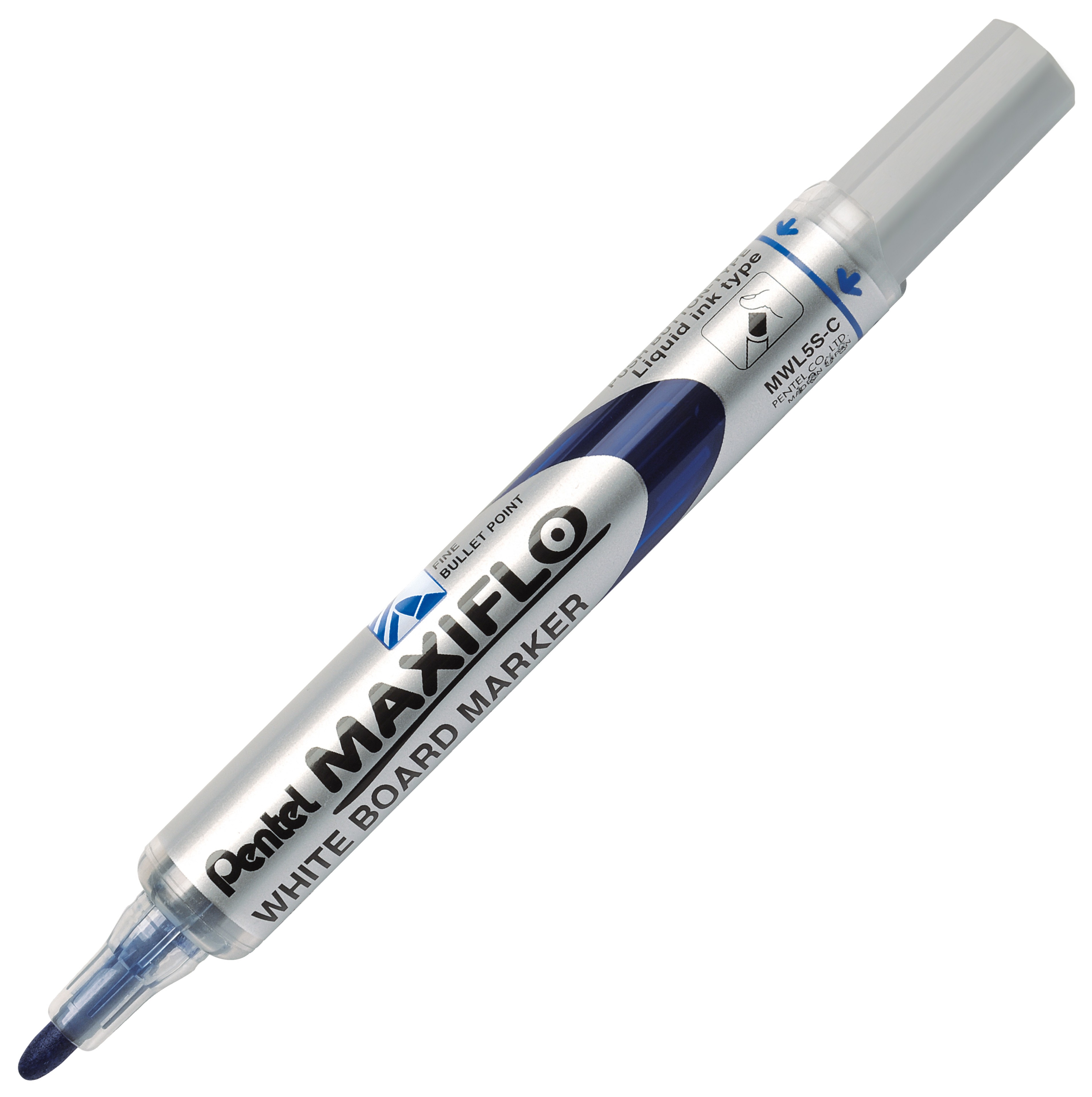 Marker do tablic suchościeralnych Pentel maxiflo mwl5s niebieski | biuroweokazje.pl | Wybierz i kup!