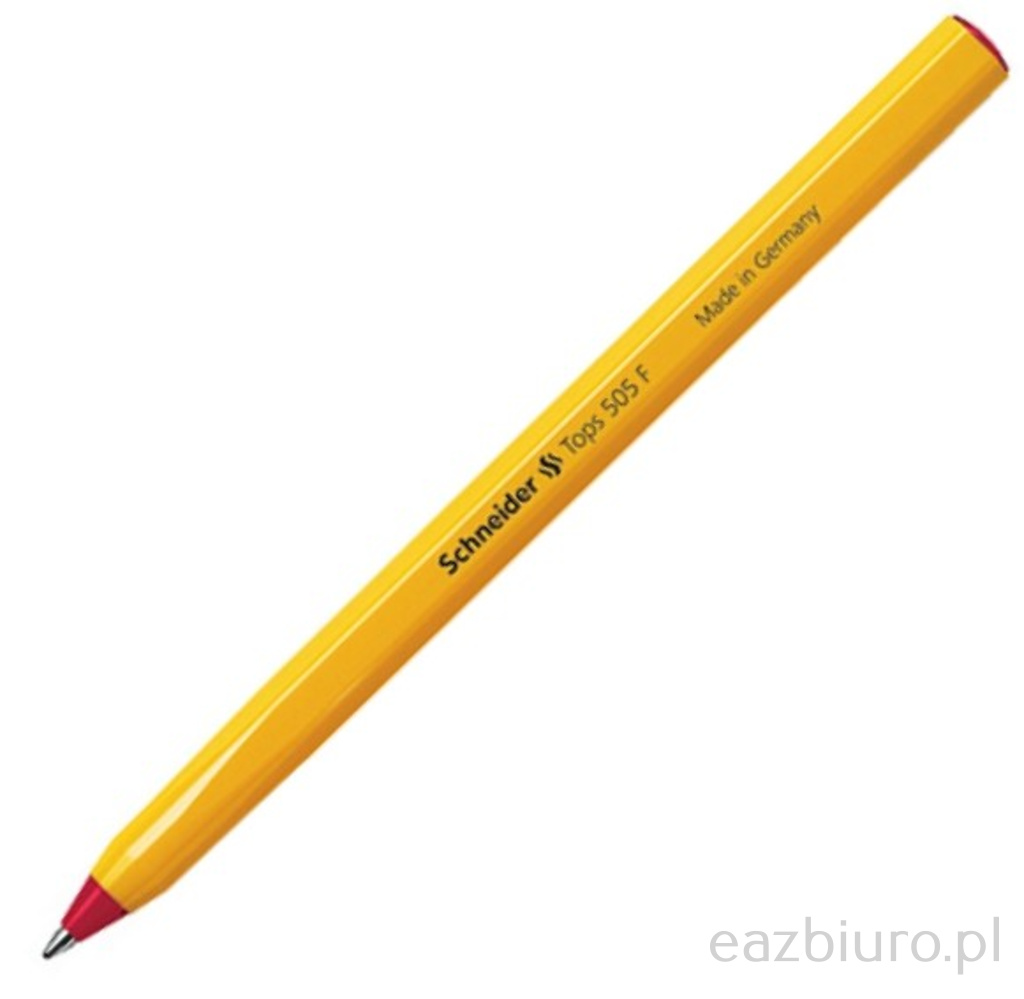 Długopis Schneider Tops 505f orange czerwony | biuroweokazje.pl | Kup skutecznie!