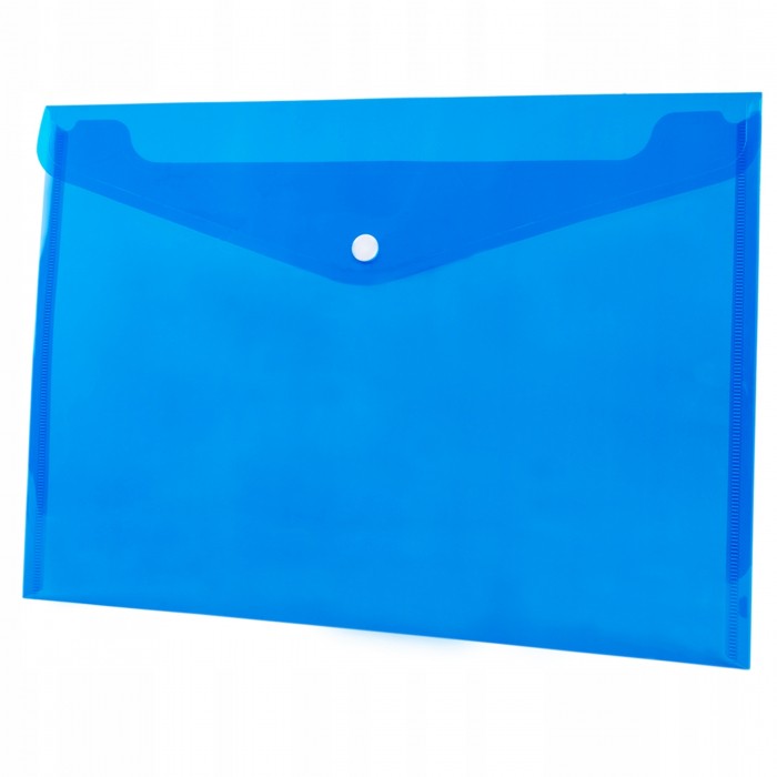 Koperta pp na zatrzask A5 niebieska | biuroweokazje.pl | Kup od razu!