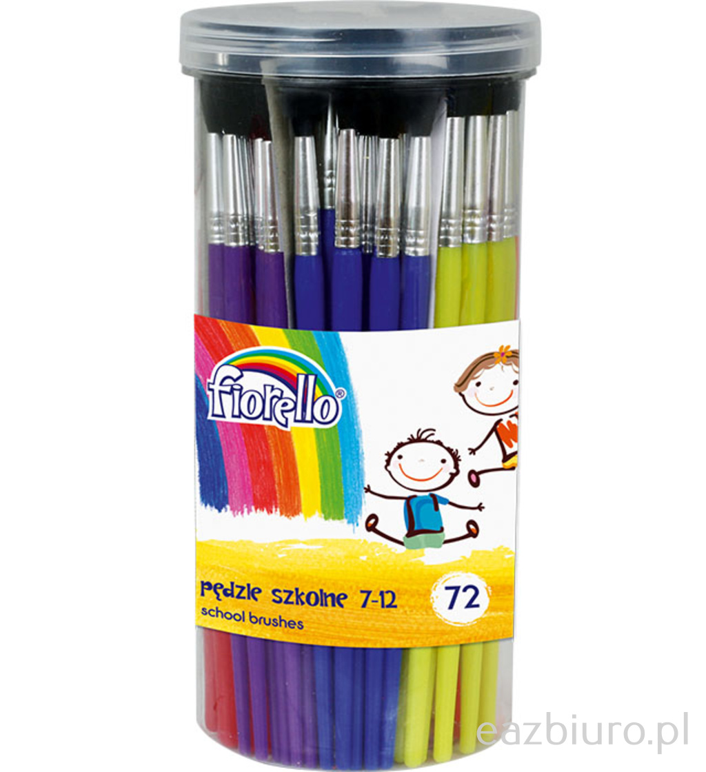 Pędzle szkolne Grand 7-12 zestaw 72 sztuk 1701429 | biuroweokazje.pl | Wybierz mądrze!