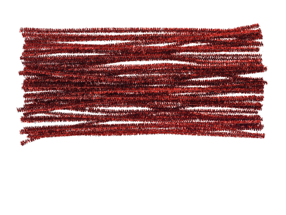 Druciki kreatywne metalizowane 30 cm zestaw 40 sztuk czerwone | biuroweokazje.pl | Kup od razu!