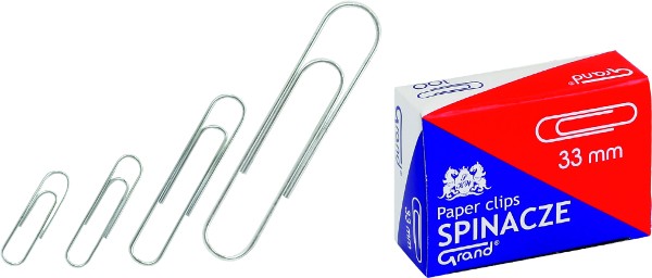 Spinacze 33 mm Grand okrągłe do biura | biuroweokazje.pl | Zamów online!
