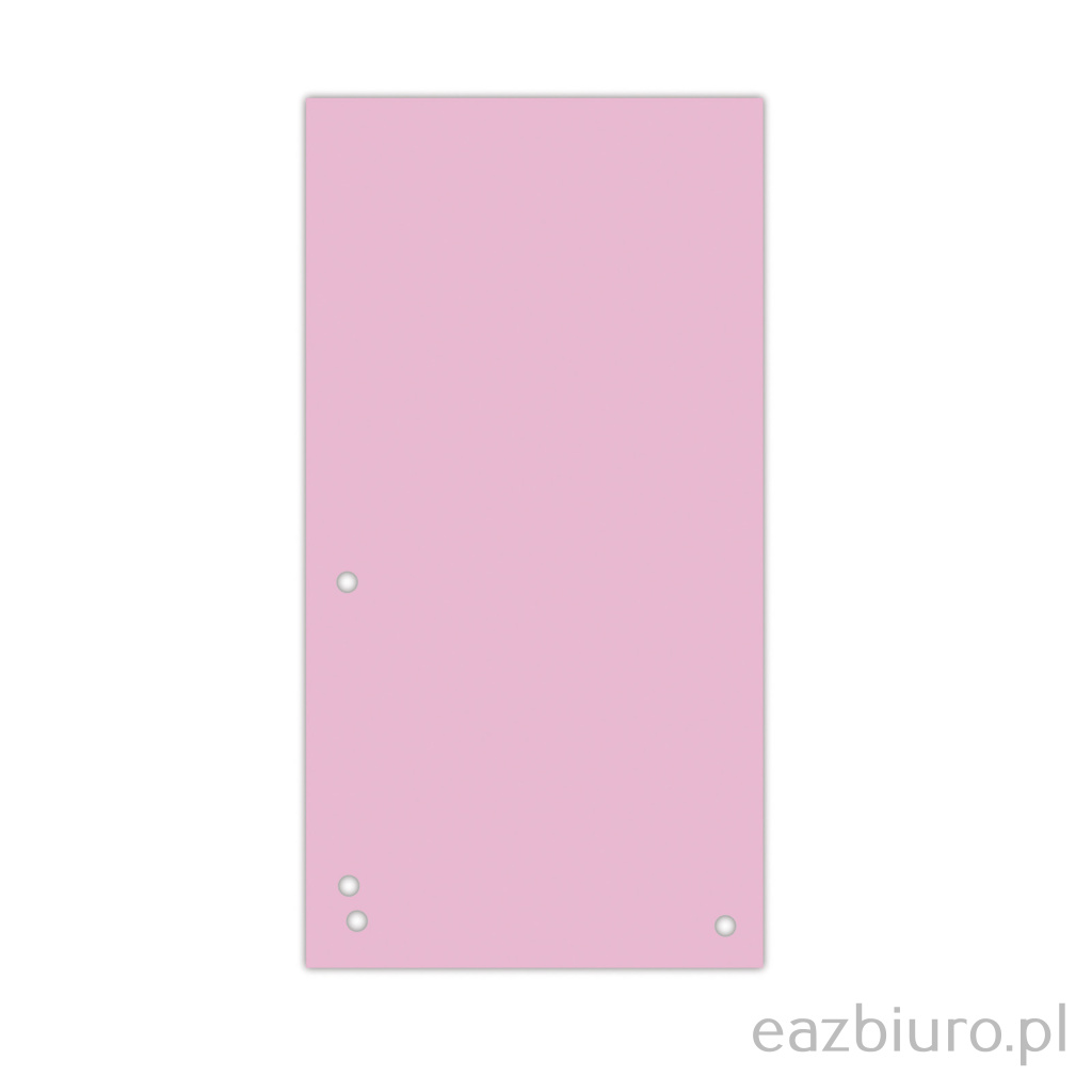 Przekładki do segregatora papierowe 1 3 A4 różowe | biuroweokazje.pl | Zamów bezpiecznie!