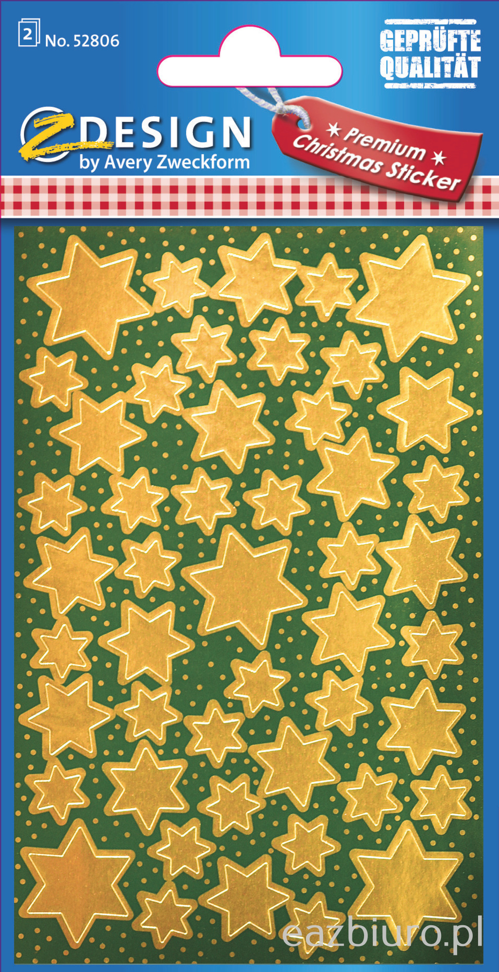 Naklejki - złote gwiazdy avery z-design | biuroweokazje.pl | Sprawdź cenę!