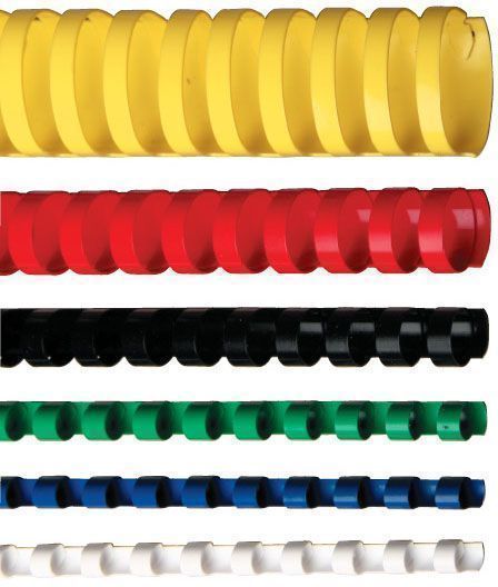 Grzbiety Plastikowe 18 mm czarne zestaw 100 sztuk | biuroweokazje.pl | Zamów korzystnie!