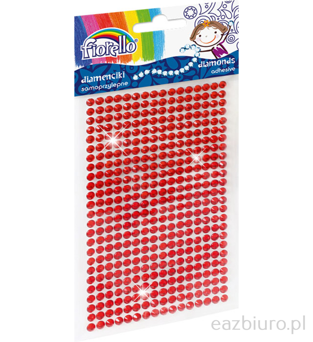 Diamenciki samoprzylepne Fiorello gr-ds039-1 czerwone | biuroweokazje.pl | Zamów korzystnie!