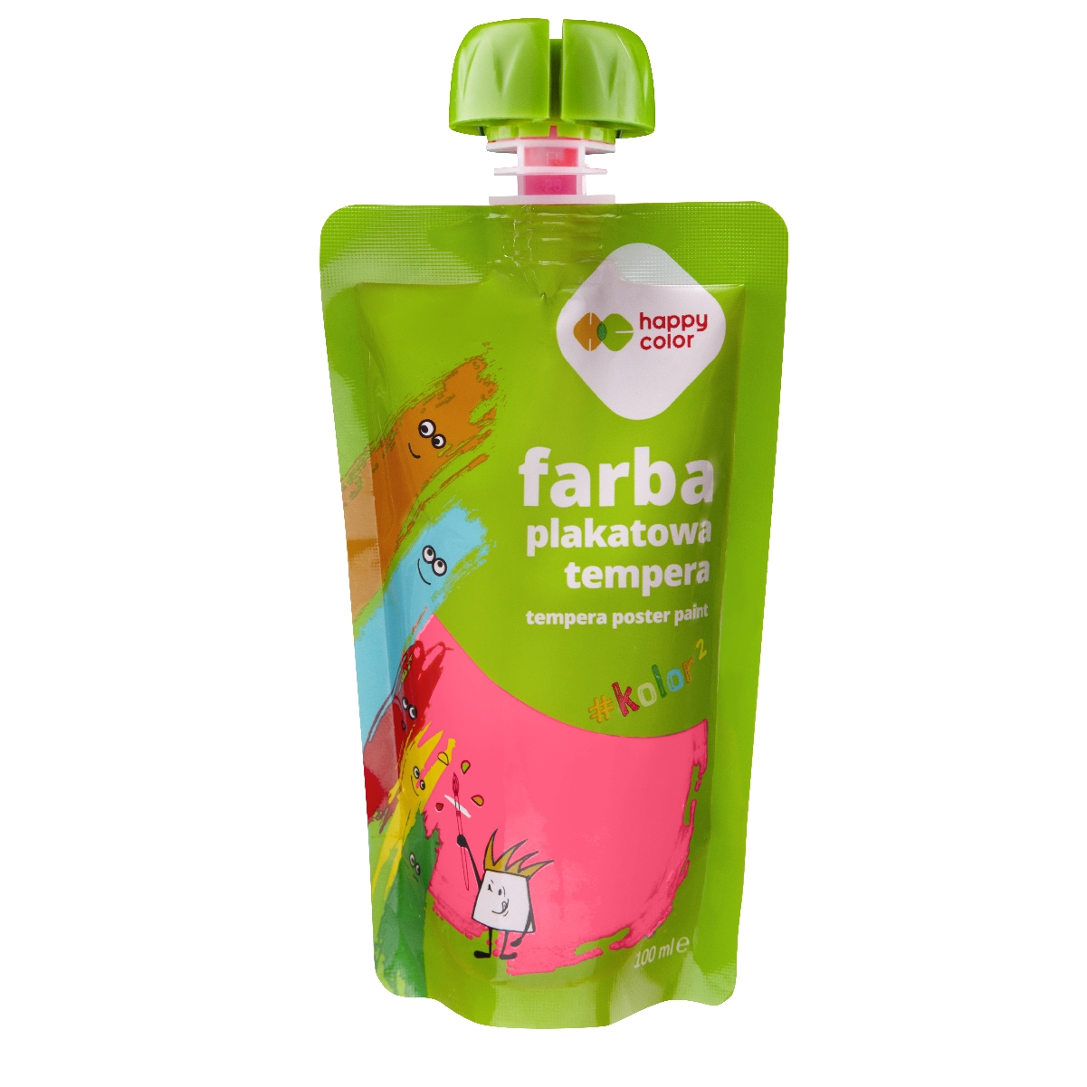 Farba plakatowa tempera w saszetce 100 ml różowa | biuroweokazje.pl | Sprawdź cenę!