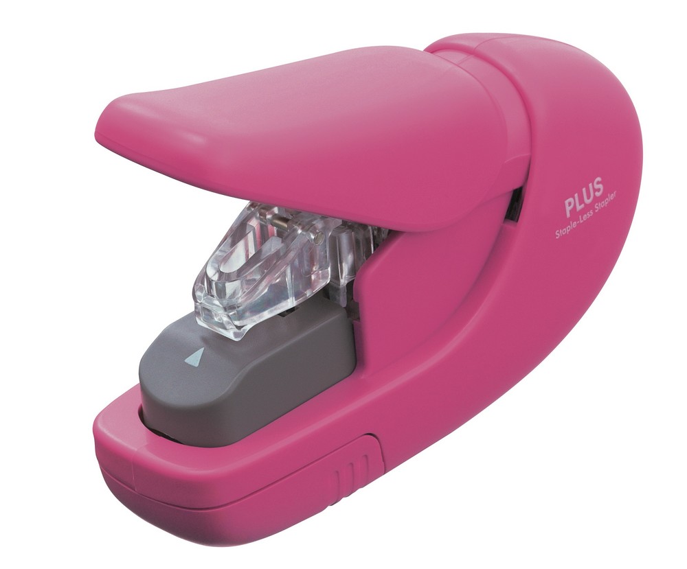 Zszywacz plus sl106 różowy bezzszywkowy | biuroweokazje.pl | Kup teraz!