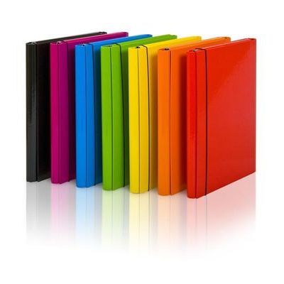 Teczka skrzydłowa z gumką 2 cm Barbara czerwona | biuroweokazje.pl | Zamów rozsądnie!