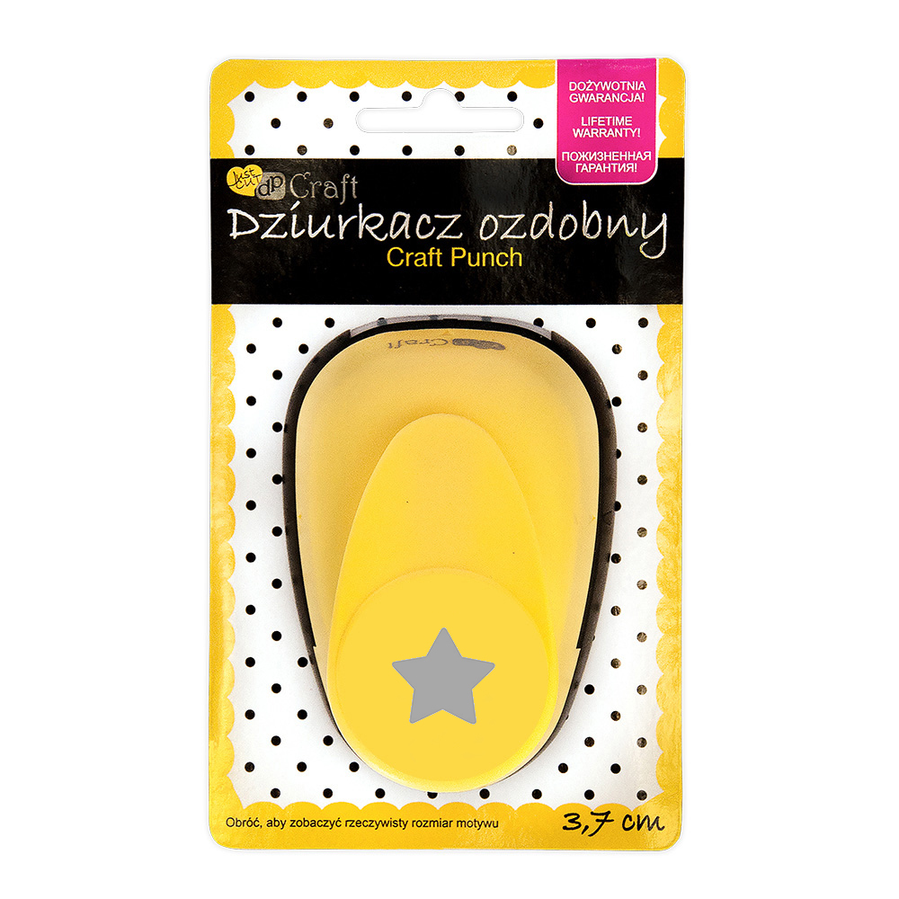 Dziurkacz ozdobny 3,7 cm gwiazda | biuroweokazje.pl | Kup już teraz!
