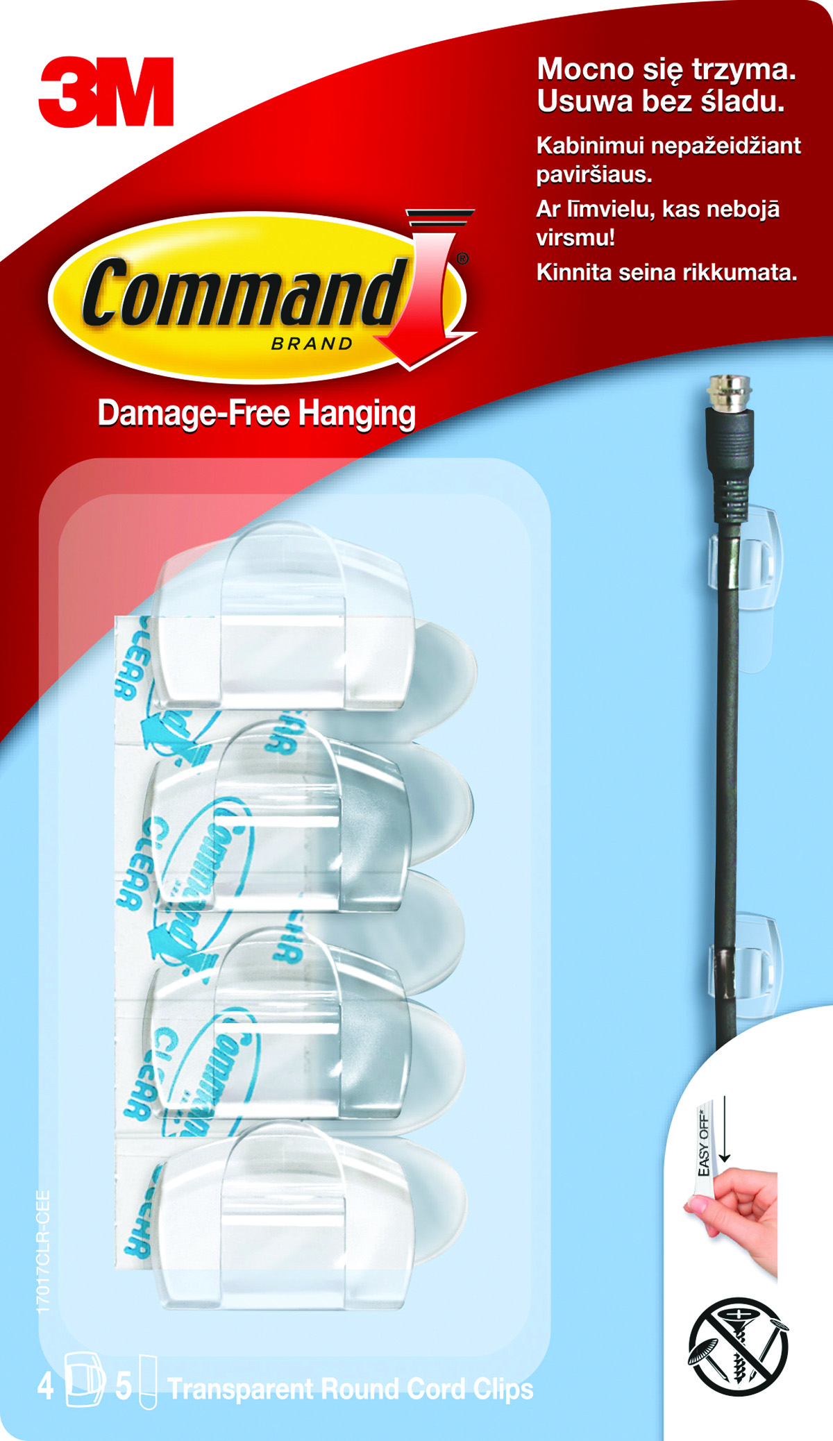 Command uchwyty do kabli male biale /5 paskow/ | biuroweokazje.pl | Nie przegap promocji