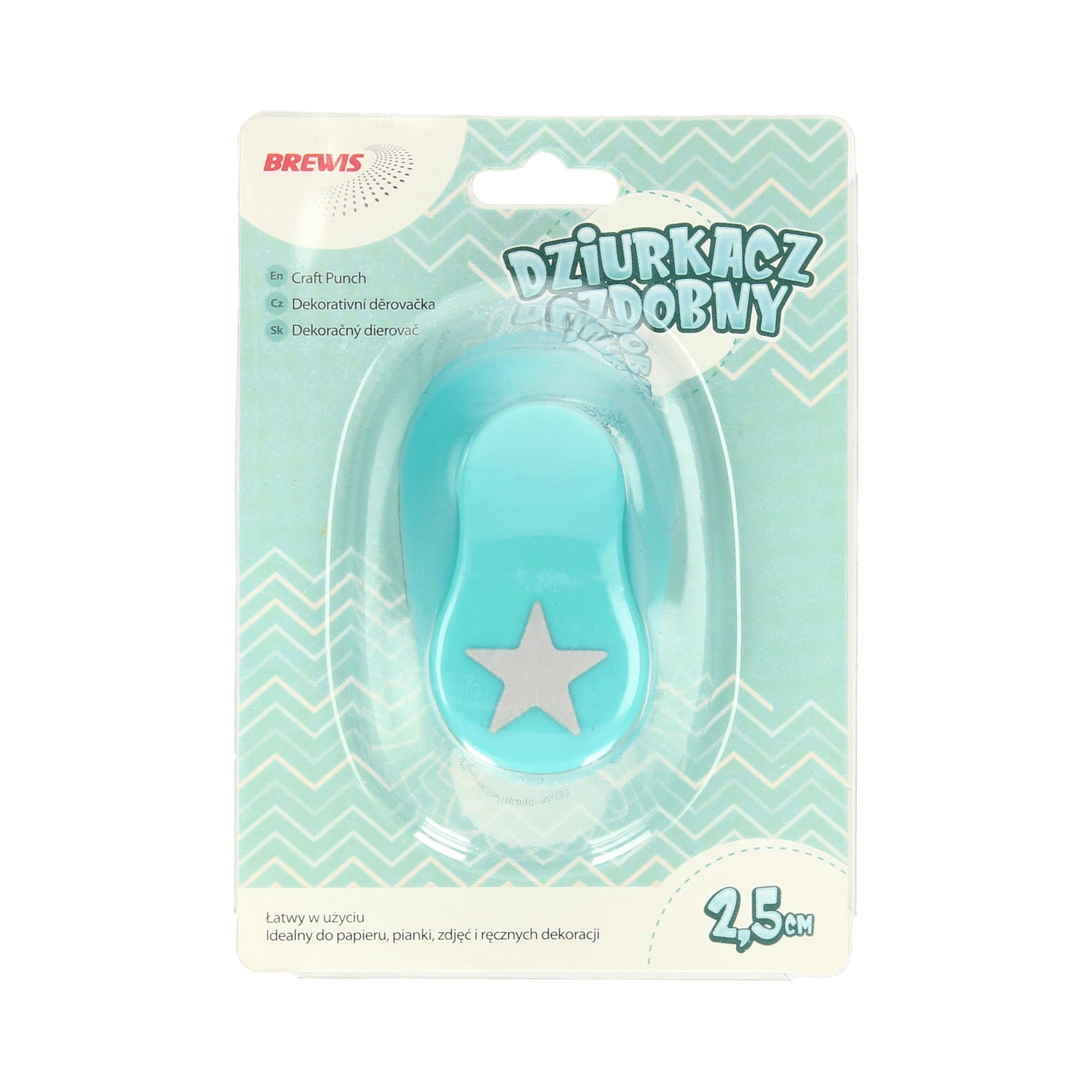 Dziurkacz ozdobny 2,5 cm gwiazdka | biuroweokazje.pl | Zamów rozsądnie!