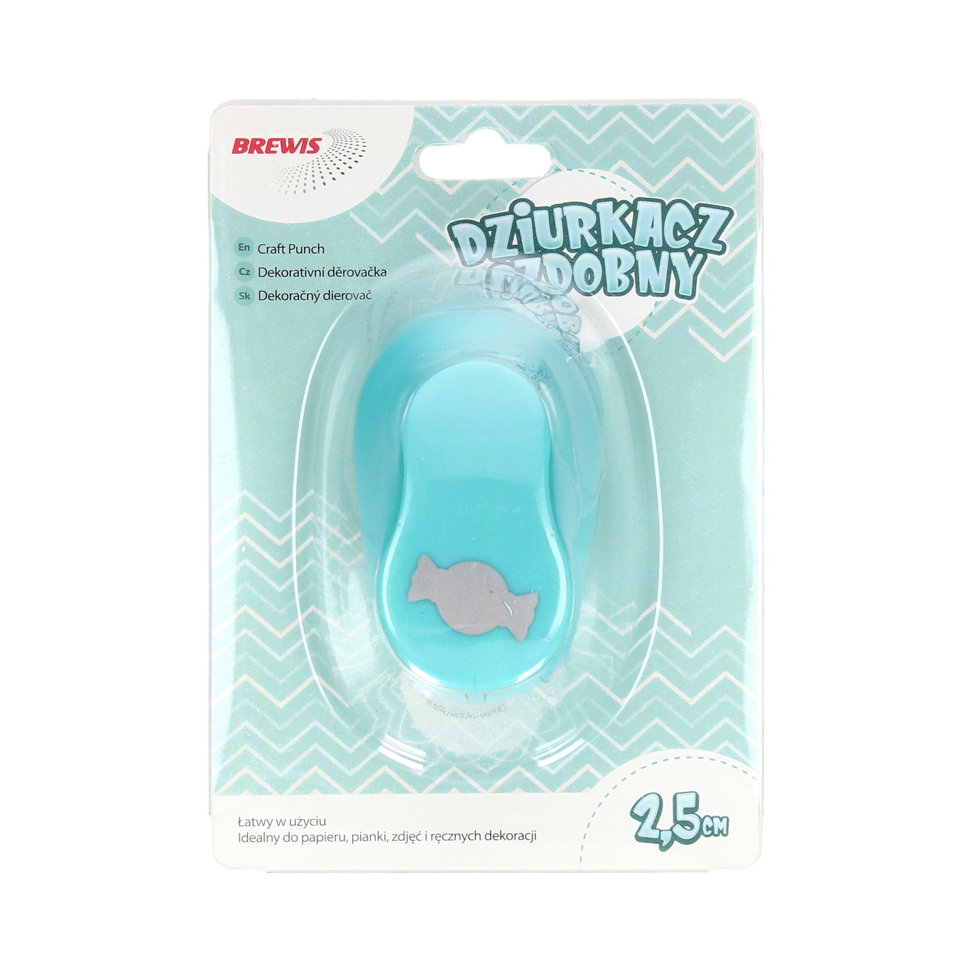 Dziurkacz ozdobny 2,5 cm cukierek | biuroweokazje.pl | Kup z rabatem!