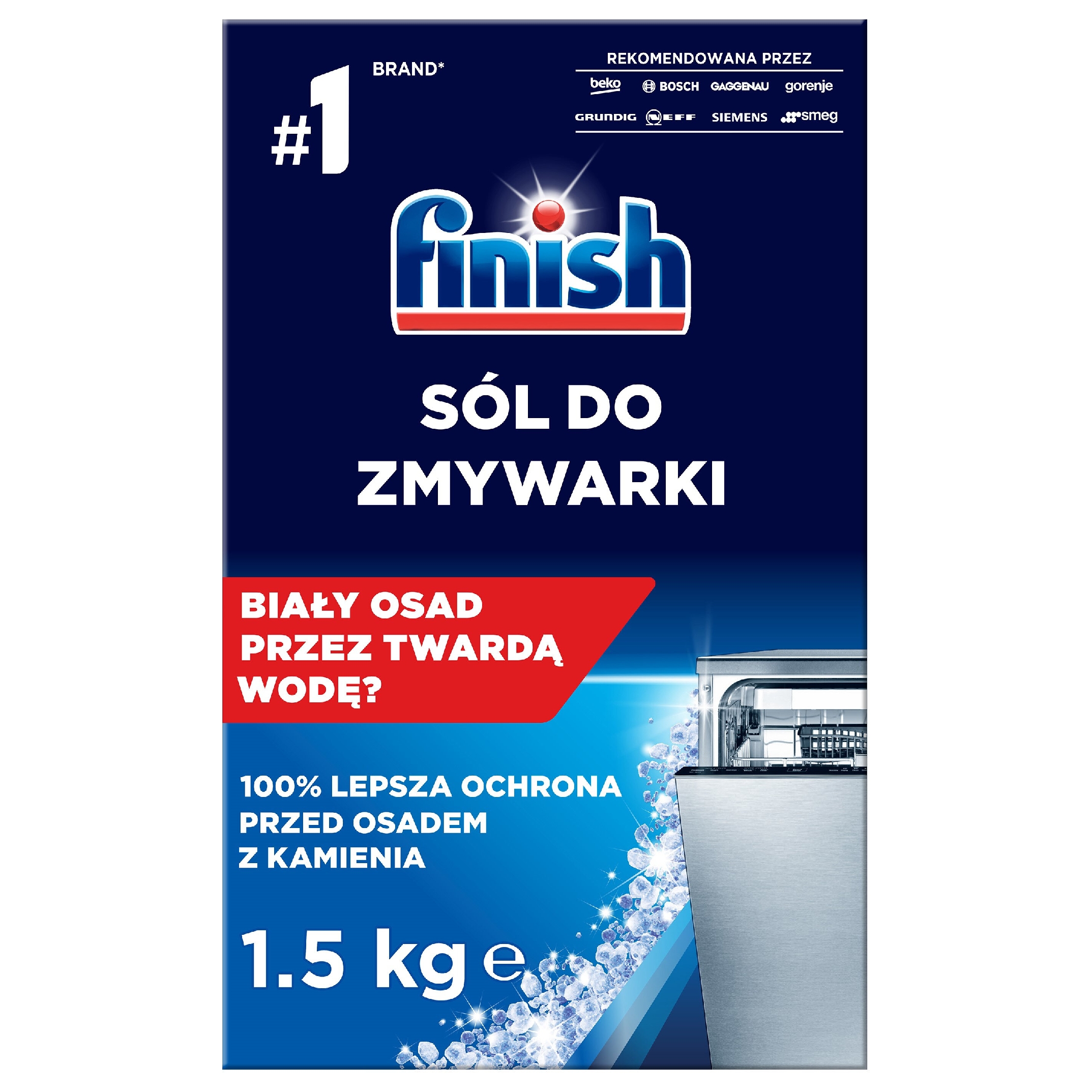 Sól do zmywarki finish, 1,5 kg | biuroweokazje.pl | Kup skutecznie!