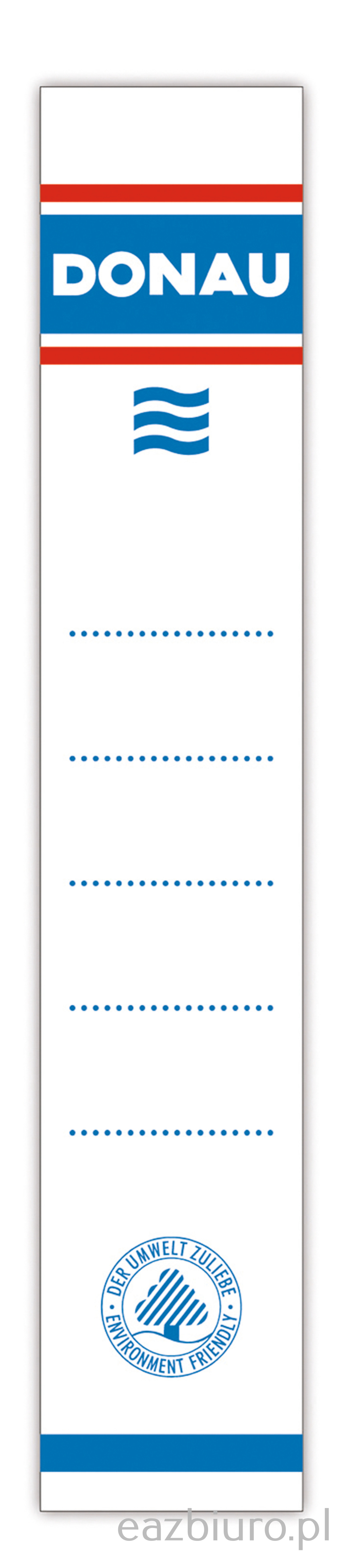 Etykiety wsuwane na segregator Donau zestaw 20 sztuk | biuroweokazje.pl | Kup z rabatem!