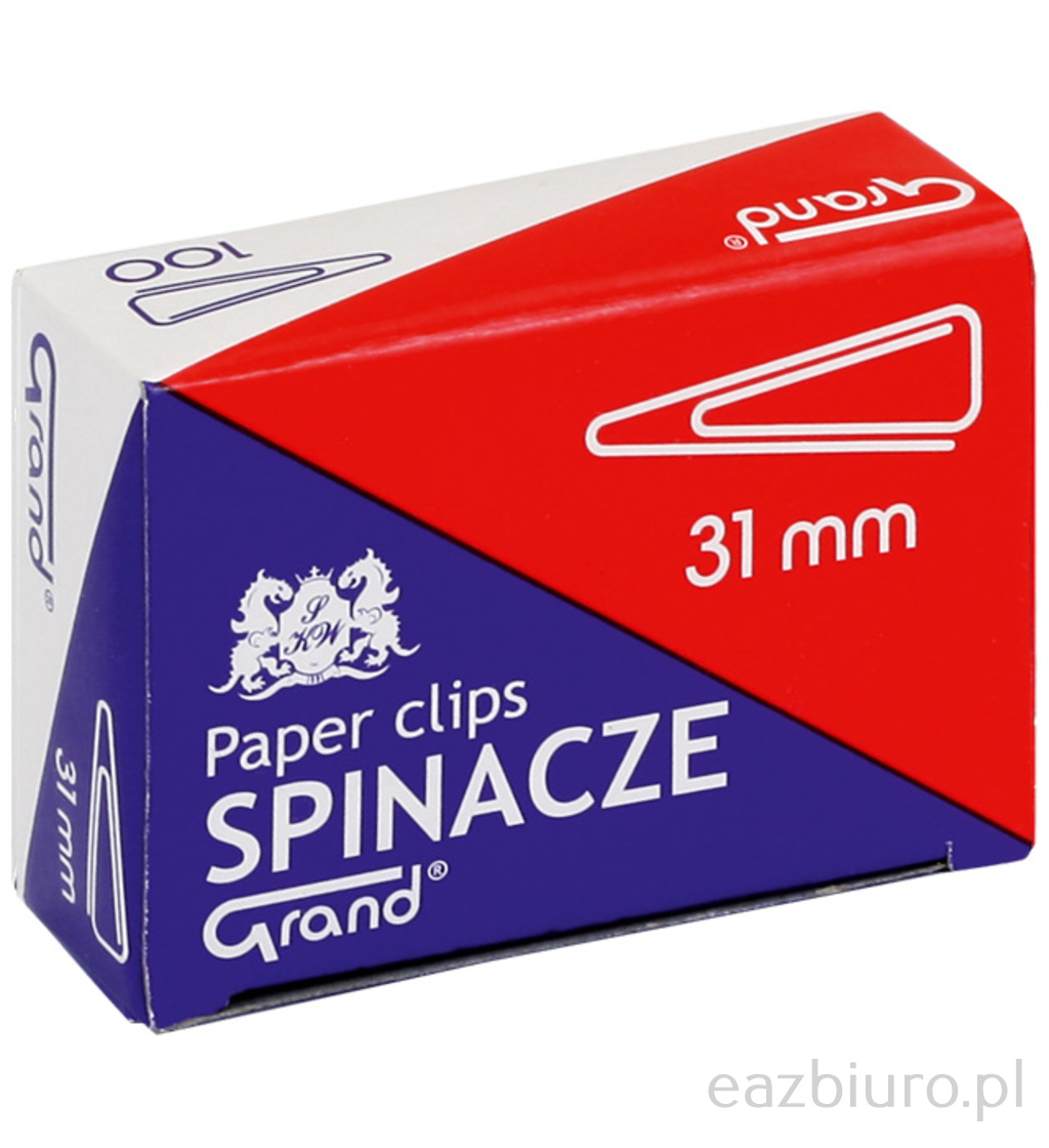 Spinacze 31 mm trojkątne Grand | biuroweokazje.pl | Kup bez ryzyka!
