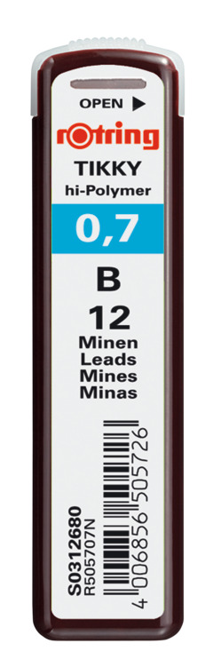 Grafity Rotring Tikky 0,7 B do biura | biuroweokazje.pl | Kup z rabatem!