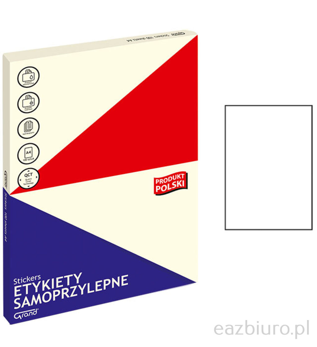 Etykiety samoprzylepne Grand 210x297 mm | biuroweokazje.pl | Skorzystaj z rabatu!