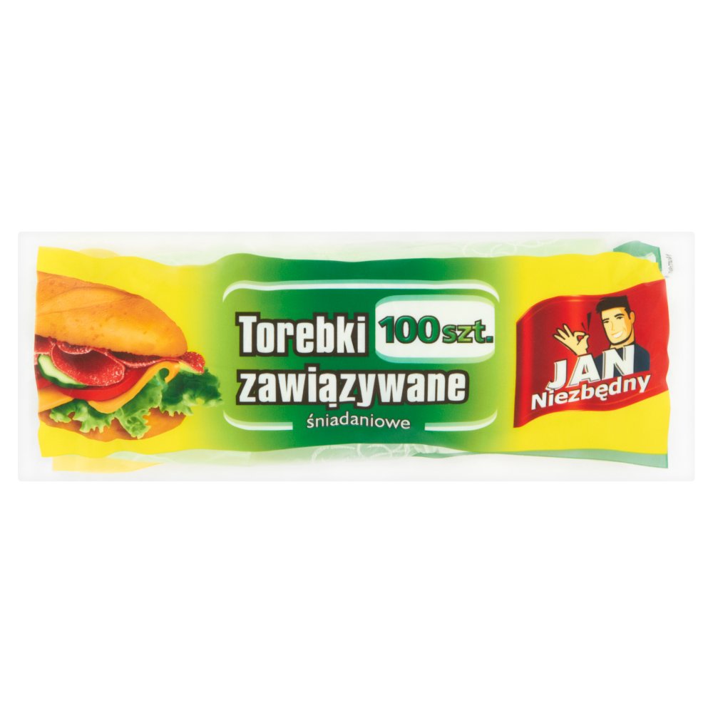 Torebki śniadaniowe zawiązywane Jan Niezbędny zestaw 100 sztuk. | biuroweokazje.pl | Sprawdź cenę!