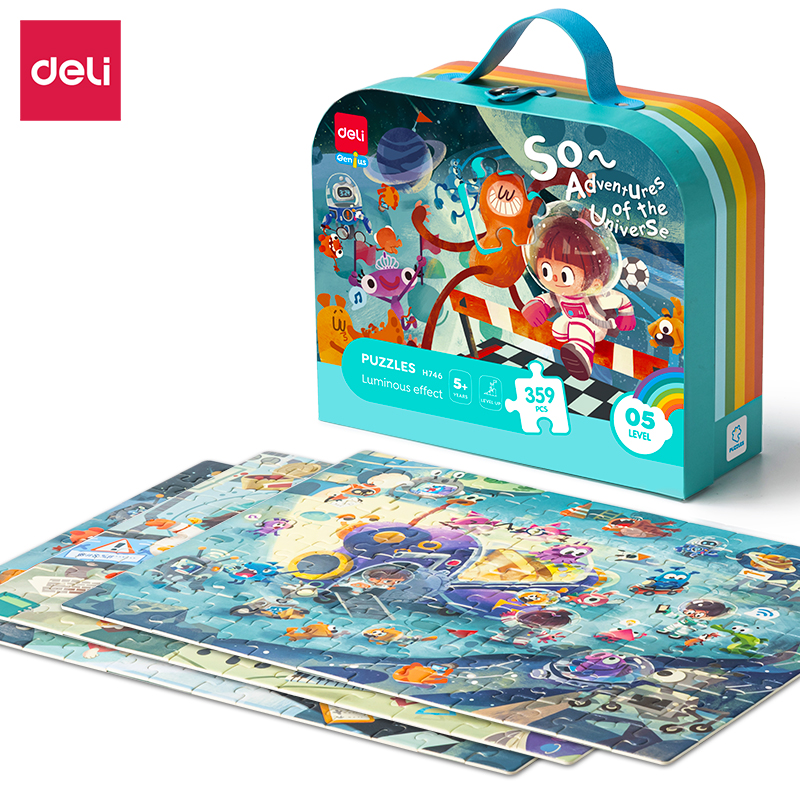 Puzzle Deli EH746 w walizce 359 elementów | biuroweokazje.pl | Skorzystaj z hitu sprzedaży