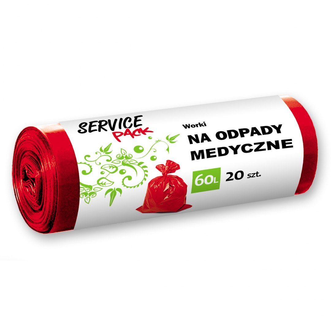 Worki na odpady medyczne ldpe 60 l zestaw 20 sztuk | biuroweokazje.pl | Kup wyjątkowo!