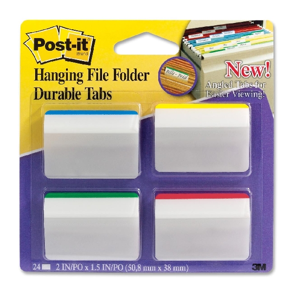 Zakładki indeksujące Post-it do archiwizacji (686-A1) wygięte 50,8 x 38 mm, 4 x 6 kartek | biuroweokazje.pl | Kup taniej!