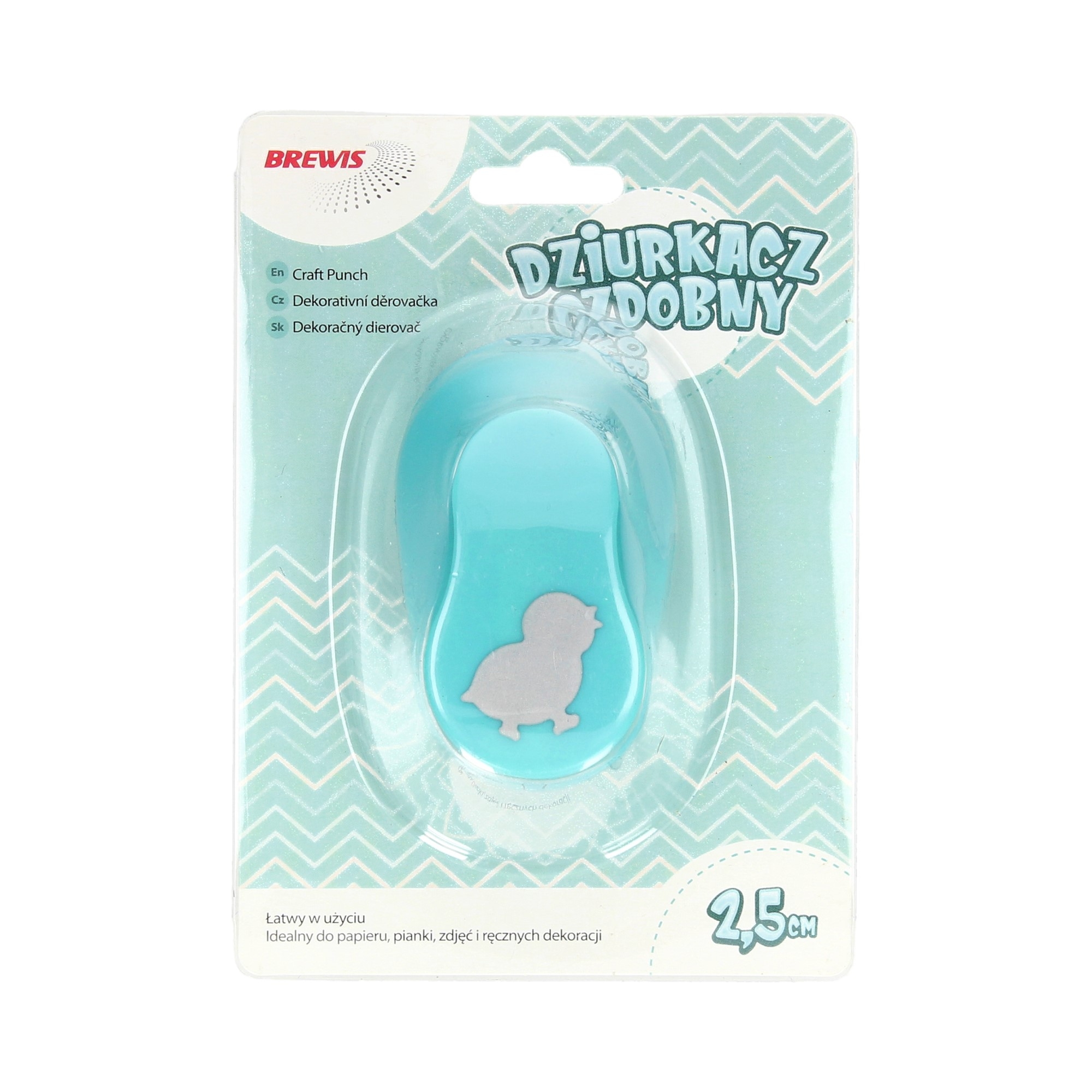 Dziurkacz ozdobny 2,5 cm kurczak | biuroweokazje.pl | Zamów korzystnie!