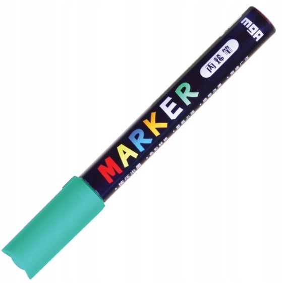 Marker akrylowy mg 1-2 mm zielony niebieskawy | biuroweokazje.pl | Wybierz najlepsze!