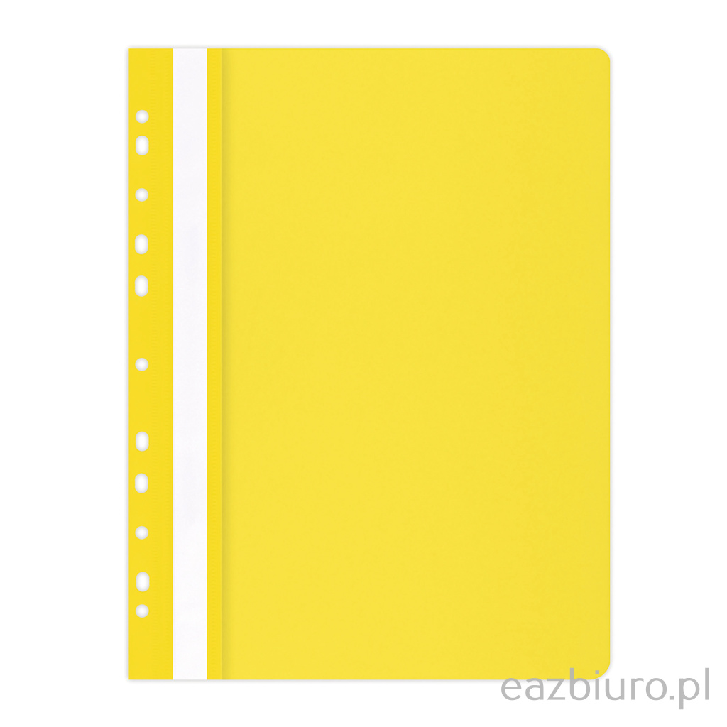 Skoroszyt Plastikowy oczkowy żółty miękki | biuroweokazje.pl | Zamów online!